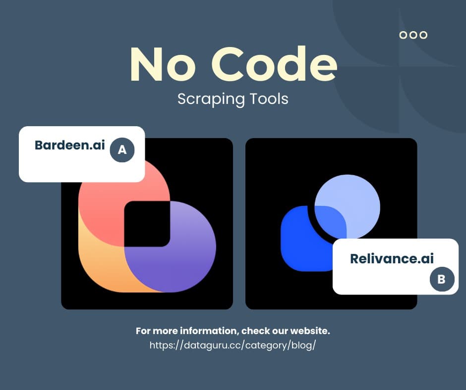 No-Code Data Scraping Tools: Bardeen and Relevance AI