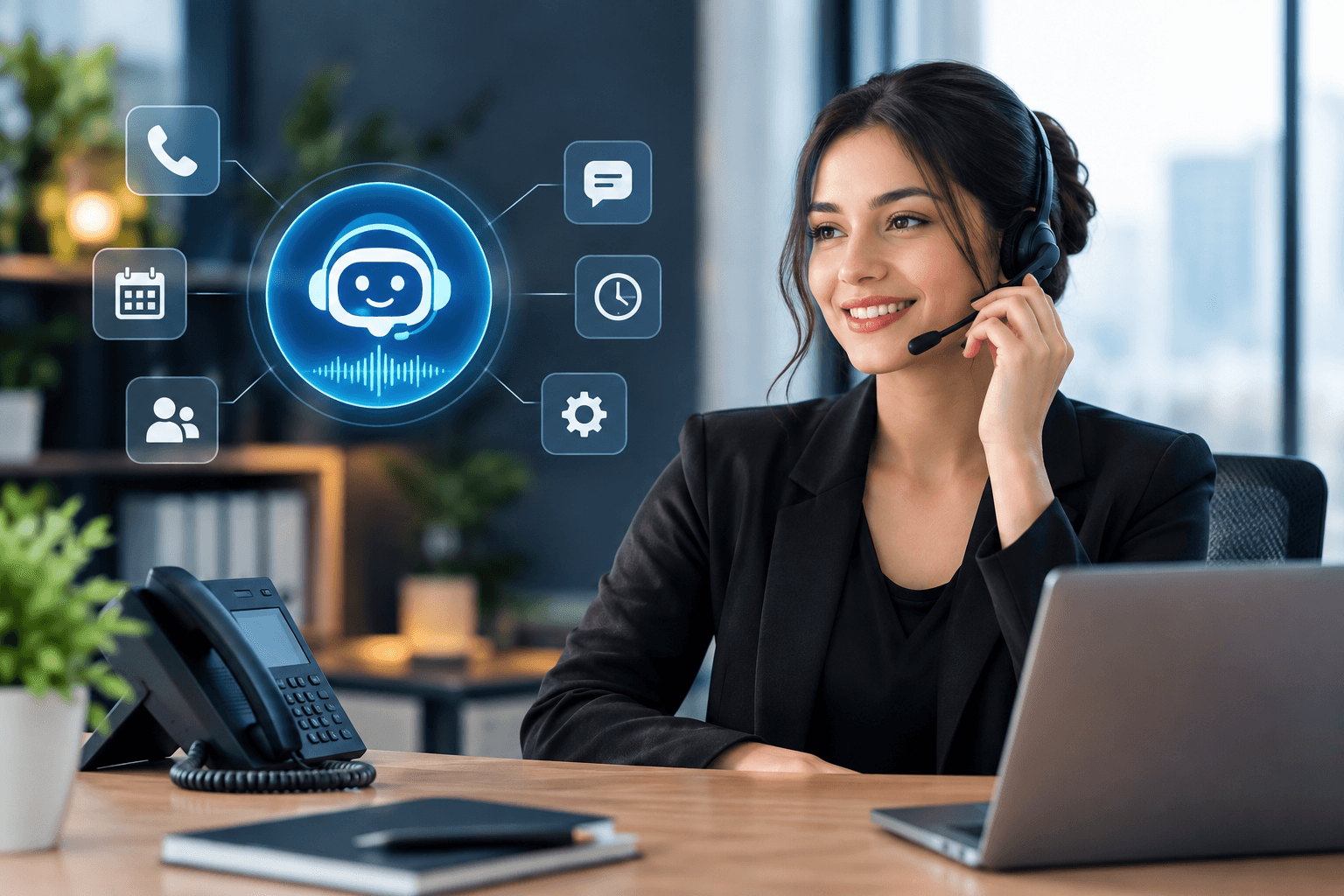 How to Use an AI Receptionist for Business Calls 24/7