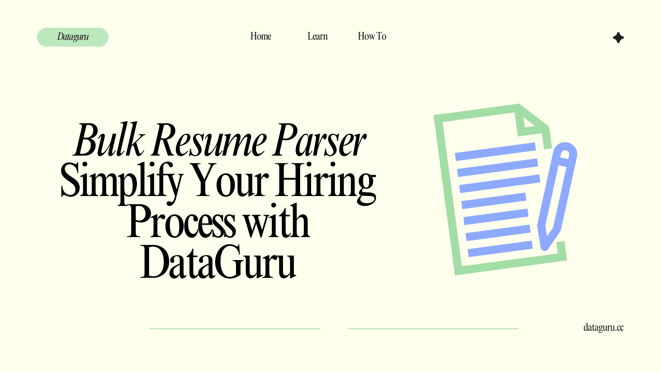 Introducing DataGuru’s Bulk Resume Parser: Revolutionizing Recruitment Efficiency