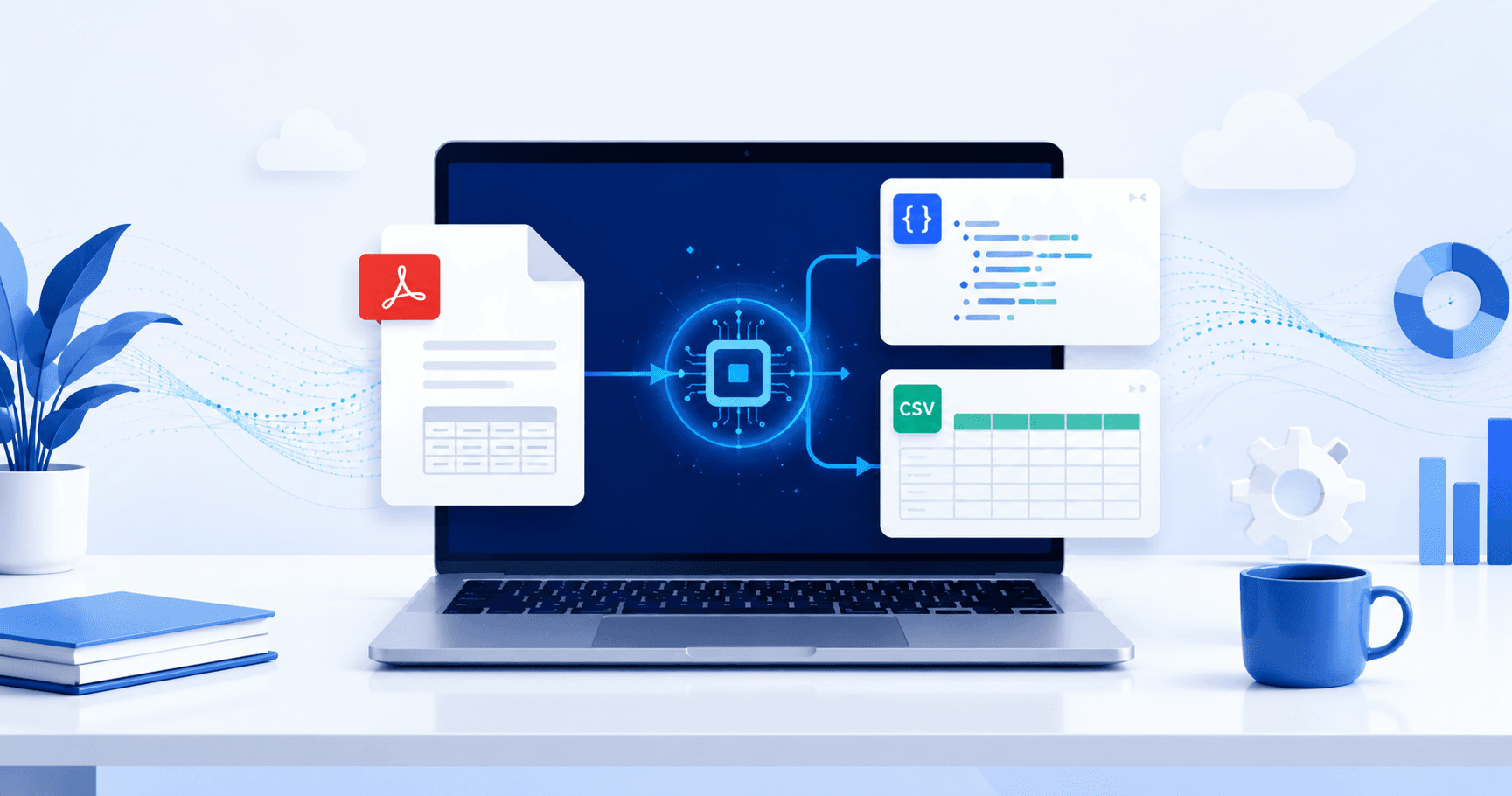 PDF to JSON & CSV Converter – Convert PDF Data Online with AI | DataGuru