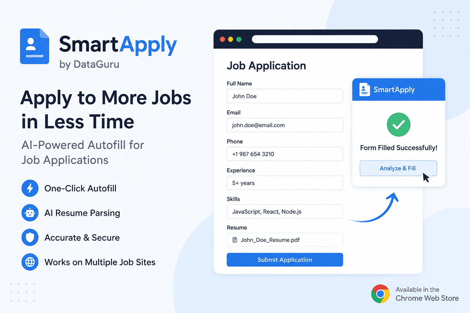 SmartApply – AI-Powered Job Application Autofill Extension | DataGuru